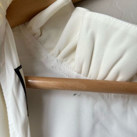 NEW Tuckernuck Dress Bow Back Blythe White Sleeveless Mini Dress Size L - Picture 8 of 11